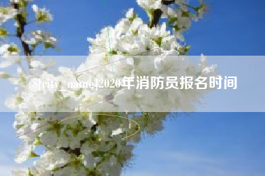 荆州2020年消防员报名时间