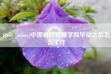 荆州中国消防救援学院毕业之后怎么工作