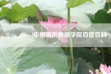 荆州中国消防救援学院百度百科