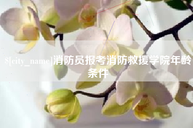 荆州消防员报考消防救援学院年龄条件