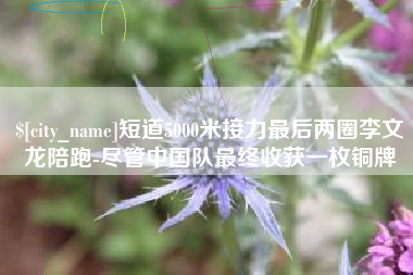 荆州短道5000米接力最后两圈李文龙陪跑-尽管中国队最终收获一枚铜牌