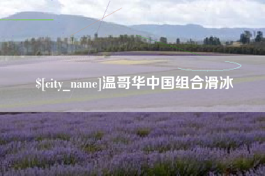 荆州温哥华中国组合滑冰