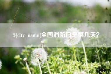 荆州全国消防日是第几天？