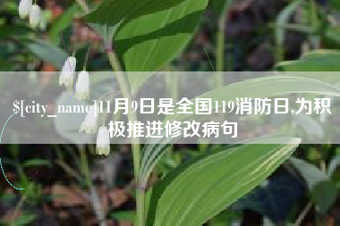 荆州11月9日是全国119消防日,为积极推进修改病句