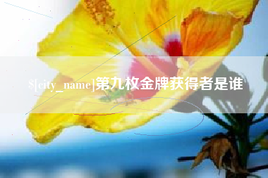 荆州第九枚金牌获得者是谁