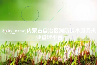 荆州内蒙古自治区消防技术服务执业管理平台