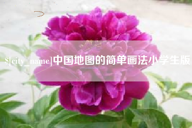 荆州中国地图的简单画法小学生版