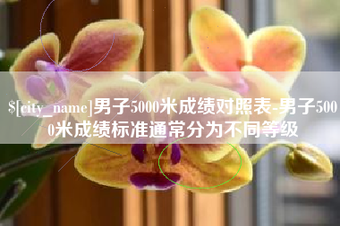 荆州男子5000米成绩对照表-男子5000米成绩标准通常分为不同等级