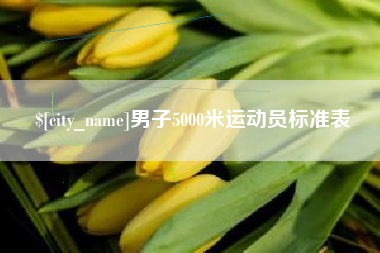 荆州男子5000米运动员标准表