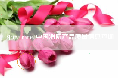 荆州中国消防产品质量信息查询