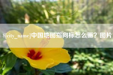 荆州中国地图指向标怎么画？图片