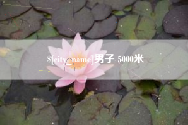 荆州男子 5000米
