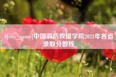 荆州中国消防救援学院2021年各省录取分数线