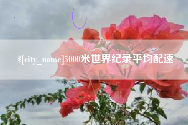 荆州5000米世界纪录平均配速