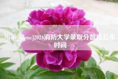 荆州2024消防大学录取分数线公布时间