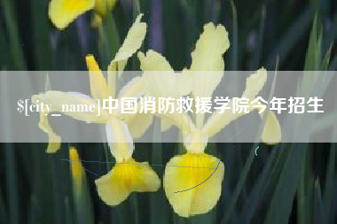 荆州中国消防救援学院今年招生