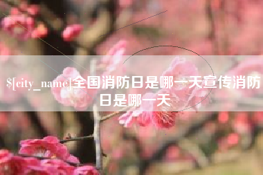 荆州全国消防日是哪一天宣传消防日是哪一天