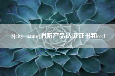 荆州消防产品认证证书和cccf