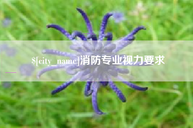 荆州消防专业视力要求