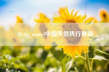 荆州中国失信执行查询