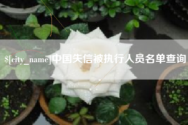 荆州中国失信被执行人员名单查询