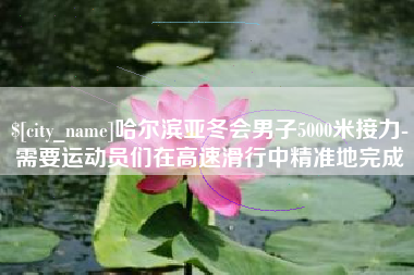 荆州哈尔滨亚冬会男子5000米接力-需要运动员们在高速滑行中精准地完成