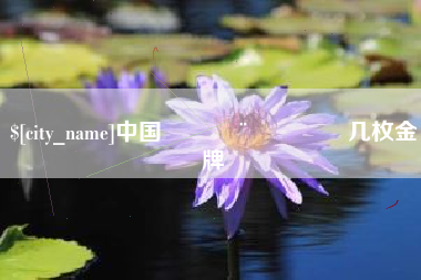 荆州中国🇨🇳几枚金牌