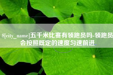 荆州五千米比赛有领跑员吗-领跑员会按照既定的速度匀速前进