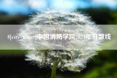 荆州中国消防学院2024年分数线