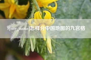 荆州怎样分中国地图的九宫格