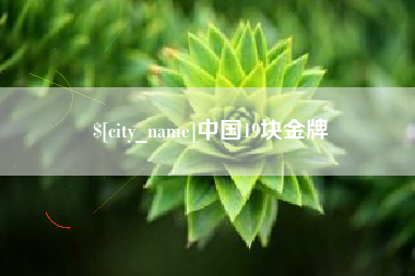 荆州中国19块金牌