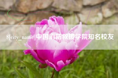 荆州中国消防救援学院知名校友