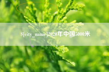 荆州2020年中国5000米