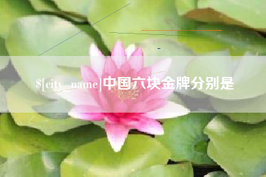 荆州中国六块金牌分别是