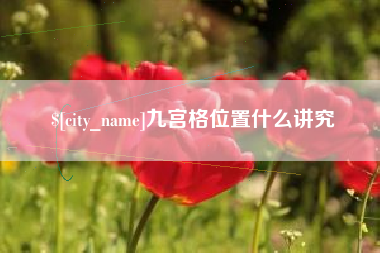 荆州九宫格位置什么讲究